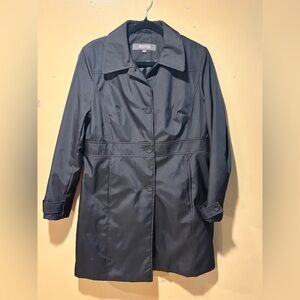 Kenneth Cole Reaction Black Trench Coat